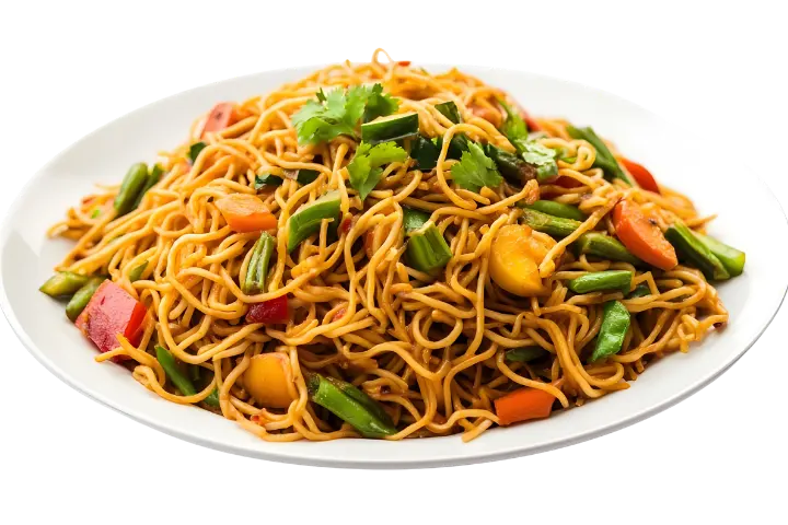 Buff sukuti chowmein cooked at Snax in Auckland CBD